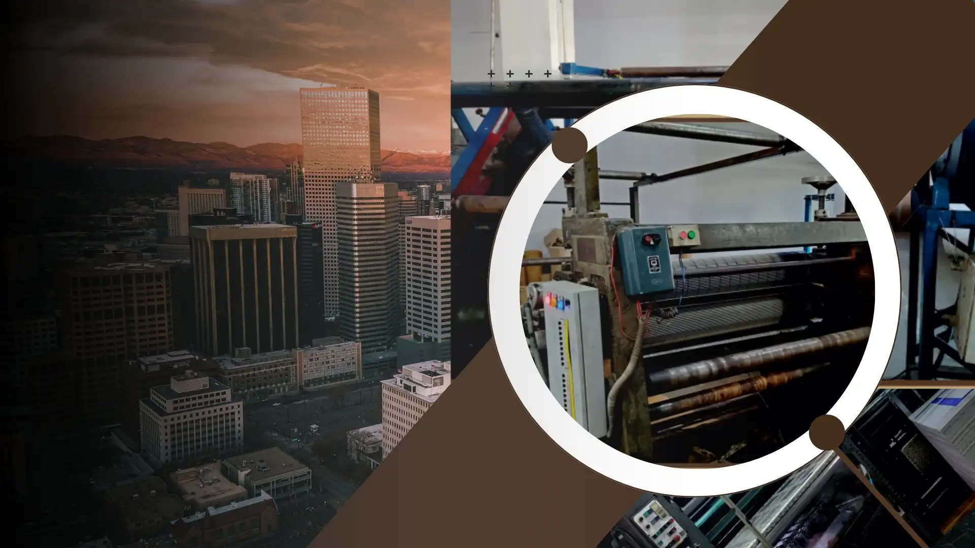 Advanced printing and box manufacturing machinery in operation