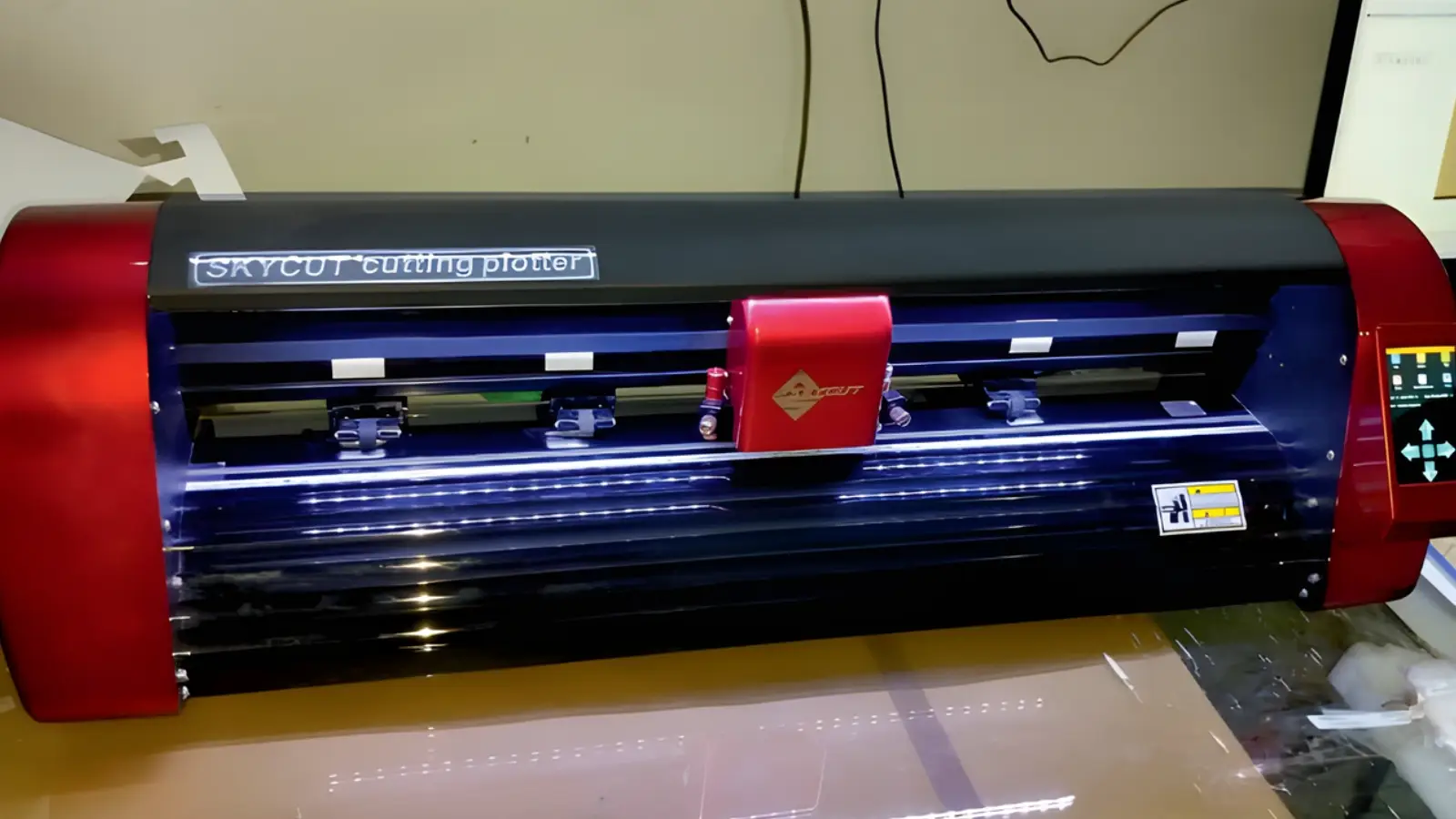 Poller cutting machine used for controlled trim and edge preparation during production