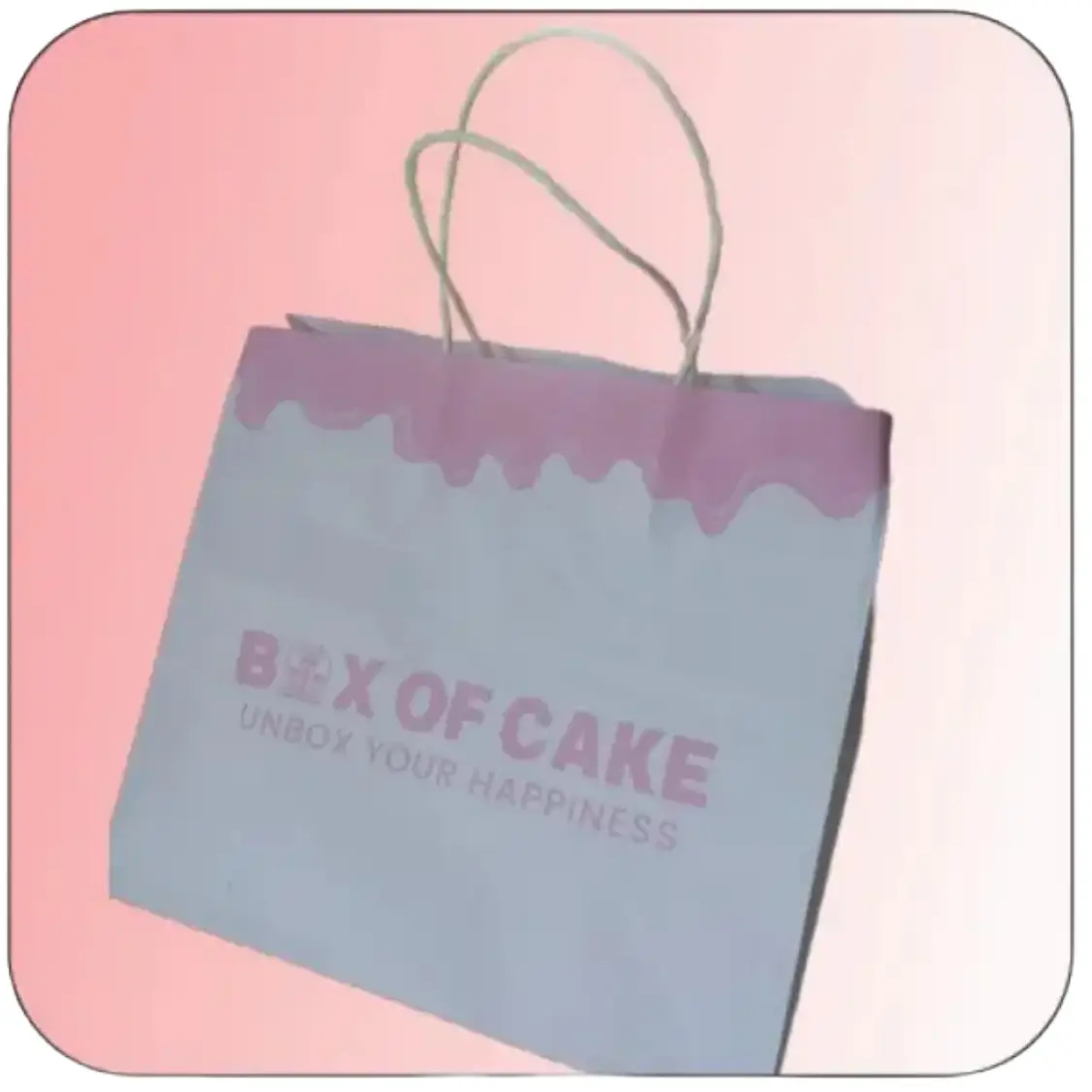 Custom printed carry bag for retail stores